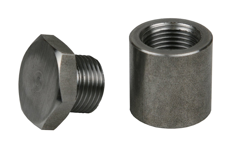EXTENDED O2 SENSOR BUNG & PLUG1" TALL, STAINLESS STEEL