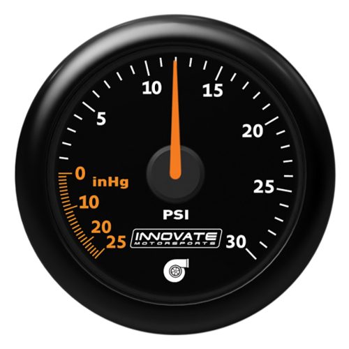 MTX-A BOOST/VACUUM GAUGE 2-1/16″ ANALOG, 25IN/HG-30PSI