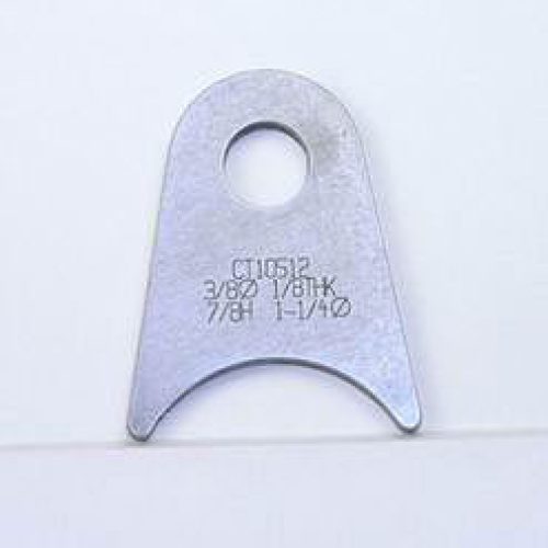 FLAT TABS, 3/8″ HOLE, QTY 4   7/8″ HT, 1-1/4″ TUBE RADIUS