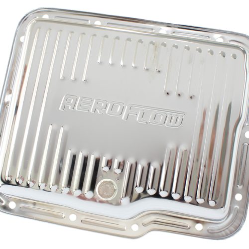 GM POWERGLIDE TRANSMISSION PANSTD DEPTH CHROME W/ DRAIN PLUG