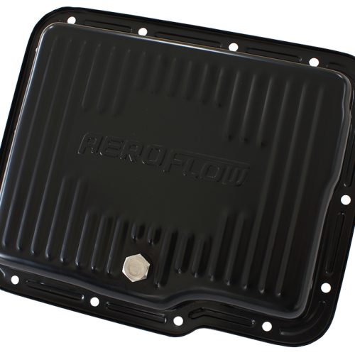 GM POWERGLIDE TRANSMISSION PANSTD DEPTH BLACK W/ DRAIN PLUG