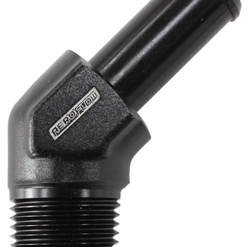 45 DEG 3/8″ NPT TO -8 100/450 SERIES BRIADED HOSE AN SIZE