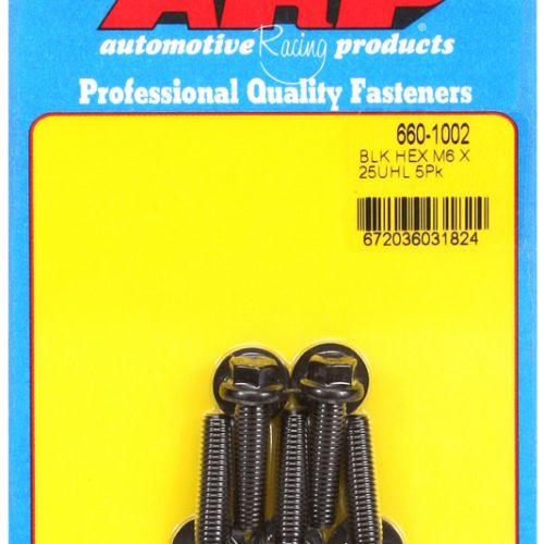 HEX BOLTS M6x1.00 x 25mm      8mm WRENCH (5-PACK) 6mm-1.00