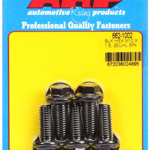 HEX BOLTS M10x1.50 x 25mm     12mm WRENCH (5-PACK) 10mm-1.50