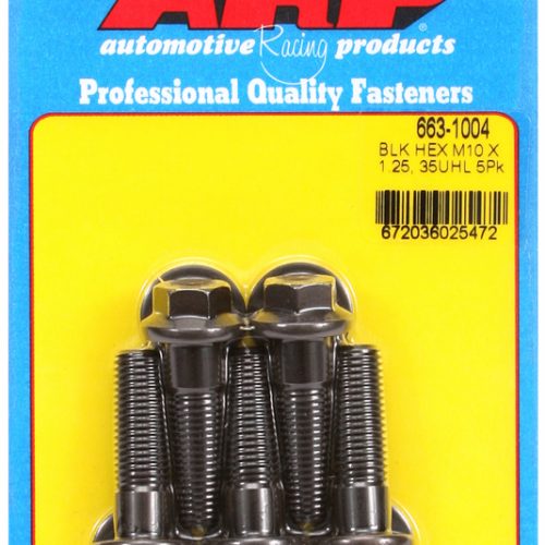 HEX BOLTS M10x1.25 x 35mm     12mm WRENCH (5-PACK) 10mm-1.25