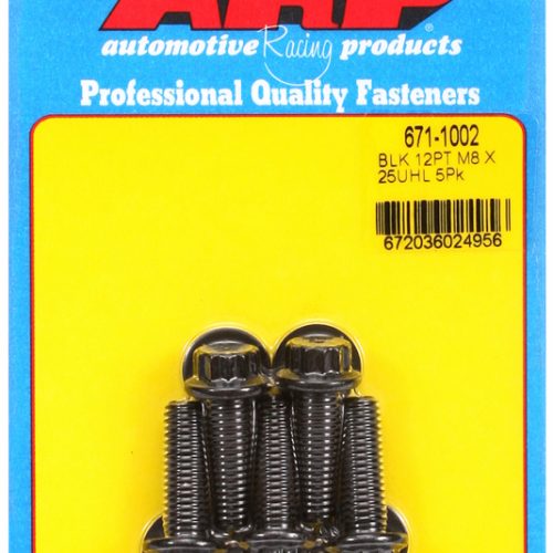 12PT BOLTS M8x1.25 x 25mm     10mm WRENCH (5-PACK) 8mm-1.25