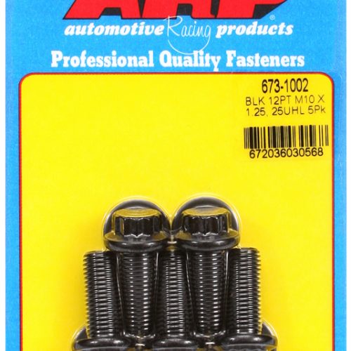 12PT BOLTS M10x1.25 x 25mm    12mm WRENCH (5-PACK) 10mm-1.25