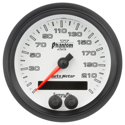 PHANTOM II 3-3/8 GPS SPEEDO 225KPH, INTERNAL GPS ANTENNA