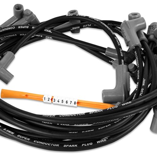 SBC SPRINTCAR LEAD SET BLACK – UNDER EXHAUST