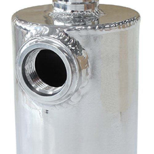 UNIVERSAL BREATHER TANK -12ORB6.5X3.5″ S/S BILLET BREATHER