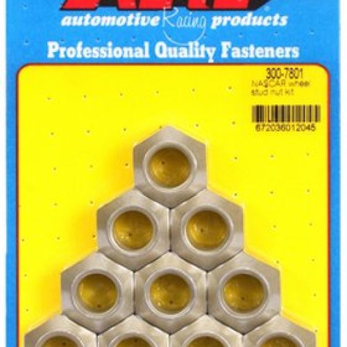 5/8-18 NASCAR PRO WHEEL NUTS  OPEN (10PCS) CONICAL SEAT 45′