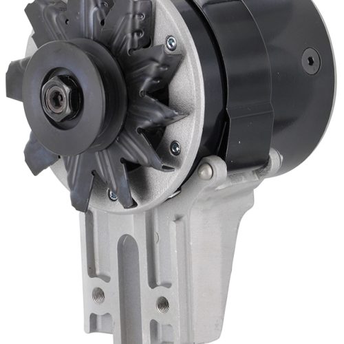 POWERMASTER GENERATOR 90 AMPS FLATHEAD 49-53 SHORT BLACK 12V