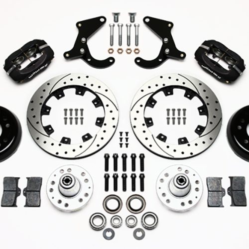 FRONT BRAKE KIT, CHEVY 1955-57DUST BOOT, 12.19″ DRILLED