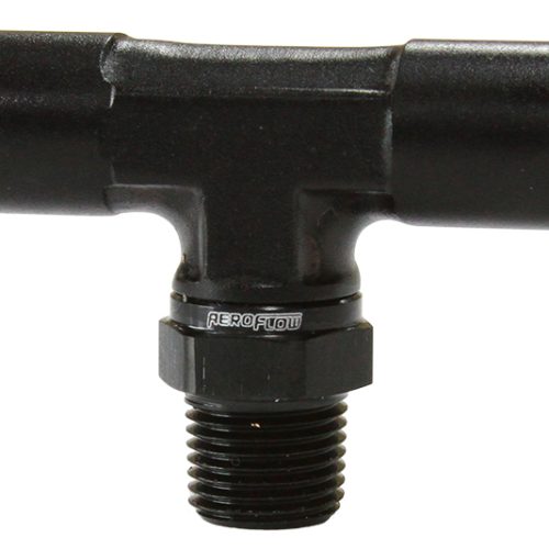 1/8″ NPT TEE TO 2 X 1/4″ 120 SERIES NYLON BLACK FITTING