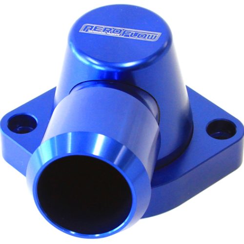 BILLET THERMOSTAT HOUSING BLUEGM LS3 LSA 90 DEG SWIVEL