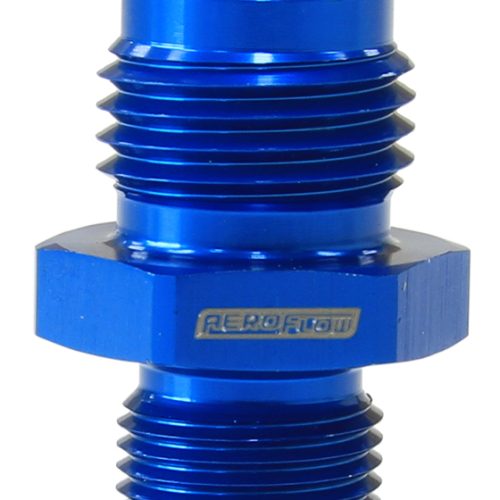 METRIC M12 X 1.0MM TO -6AN    BLUE MALE M12X1.0MM TO -6AN