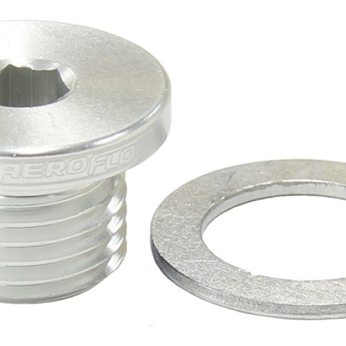 METRIC PORT PLUG M12 X 1.25 SILVER LOW PROFILE HEX PLUG