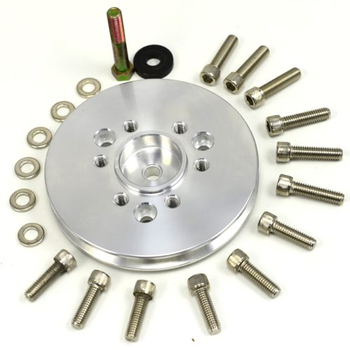 1V ACCESSORY PULLEY, SB CHEV  3-BOLT SBC BALANCER TO 6-BOLT