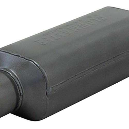 2.50″ SUPER HP2 MUFFLER 409   S/LESS 2.50″ IN/OUT 12″ LENGTH