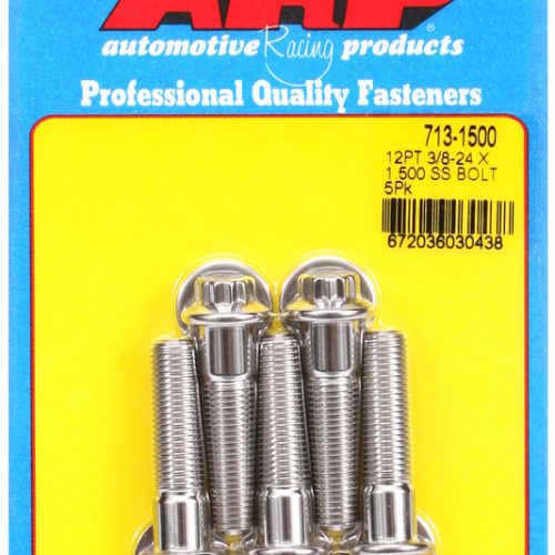 SS 12PT BOLTS 3/8″ UNF x 1.50″3/8″ WRENCH (5-PACK) 3/8-24