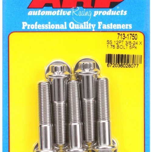 SS 12PT BOLTS 3/8″ UNF x 1.75″3/8″ WRENCH (5-PACK) 3/8-24