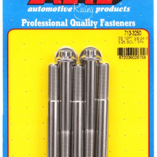 SS 12PT BOLTS 3/8″ UNF x 3.25″3/8″ WRENCH (5-PACK) 3/8-24