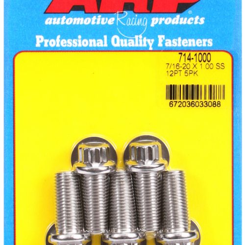 SS 12PT BOLTS 7/16″ UNF x 1.007/16″ WRENCH (5-PACK) 7/16-20
