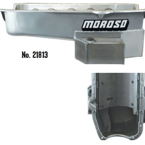 SBC DRAG / ROAD RACE OIL PAN  PRE-1980, LH DIPSTICK, 6.6L