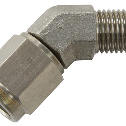 S/S 45 DEG -3AN FEMALE – MALE STAINLESS STEEL