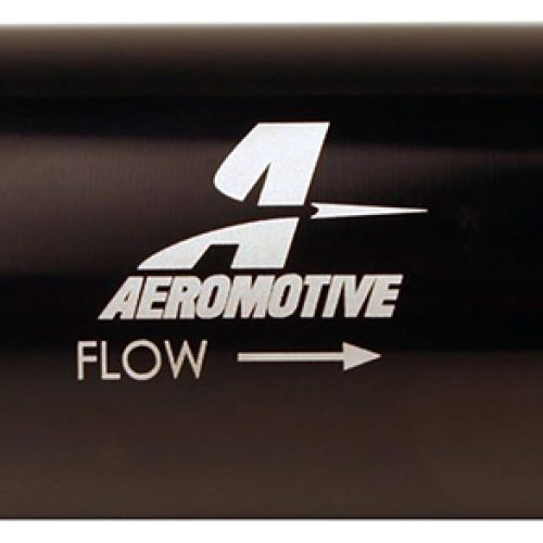 INLINE MICROGLASS FUEL FILTER -10 ORB 10 MICRON. 2″ OD BLACK