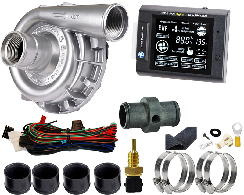 EWP115 ALLOY WATER PUMP & LCD CONTROLLER COMBO. 12V 115L/MIN