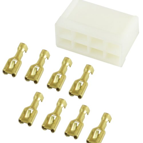 8 TERMINAL WIRING CONNECTOR FOR ELEC SPEEDO & IN-DASH TACH