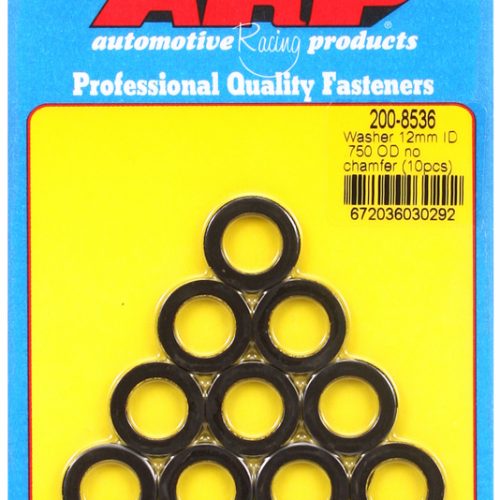 12MM ID WASHERS, NO CHAMFER   .750″ OD, .120″ THICK, 10-PK