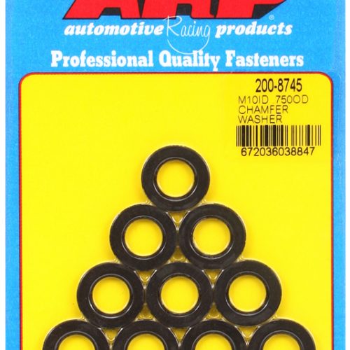 10MM ID WASHERS, WITH CHAMFER .750″ OD, .120″ THICK, 10-PK