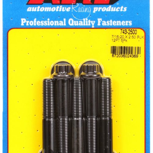 12PT BOLTS 7/16″ UNF x 2.50″ 7/16″ WRENCH (5-PACK) 7/16-20