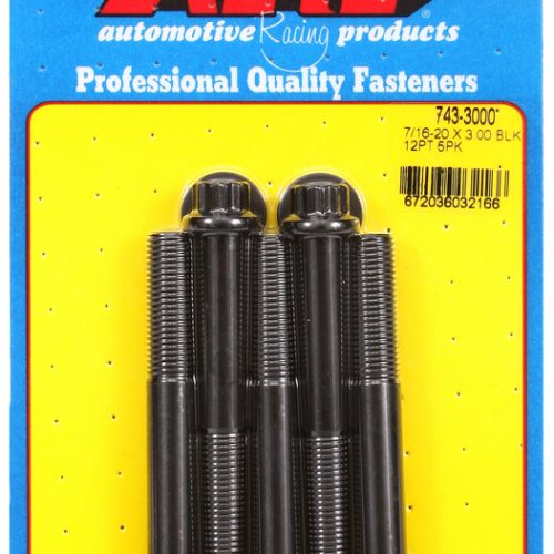 12PT BOLTS 7/16″ UNF x 3.00″ 7/16″ WRENCH (5-PACK) 7/16-20