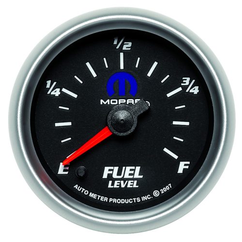 2-1/16″ PROGRAMABLE FUEL LEVELBLUE MOPAR LOGO, BLACK FACE