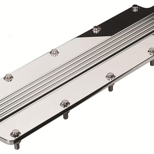 BILLET RIBBED LS VALLEY COVER PLATE INCLUDES ARP 12-PT BOLTS