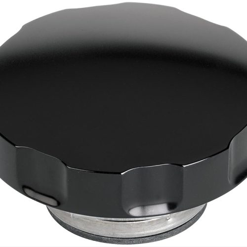BILLET RADIATOR CAP NOTCHGRIP BLACK 16LB PLAIN LARGE SIZE