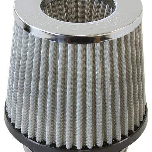 3″ I.D CLAMP ON POD FILTER S/SELEMENT, CHROME INVERTE 5″ LON