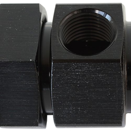 -6ORB To -6AN with 1/8″ port  Black