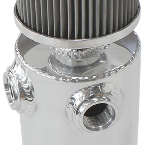 UNIV BREATHER TANK 2x -8ORB   6.5X3.5″ S/S BILLET BREATHER