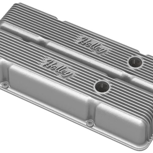 RETRO FINNED VALVE COVERS, SBCTALL, VINTAGE SERIES, NATURAL