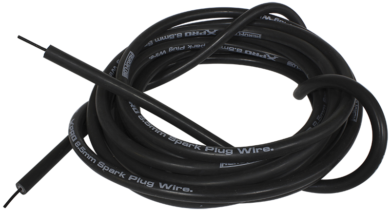 IGNITION WIRE PER METRE BLACK SPIROL CORE WIRE 1M