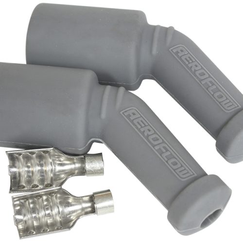 COIL BOOTS & TERMINALS LS 45 DEG 2 BOOTS,TERMINAL GREY