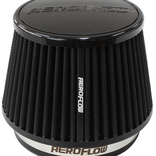 5″ CLAMP-ON TAPERED FILTER    4.6-6.5 O.D, 4.15 HIGH BLACK