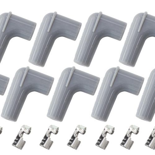 9 X SPARK PLUG BOOTS,TERMINALS90 DEG. 9 BOOTS & 9 TERMINALS