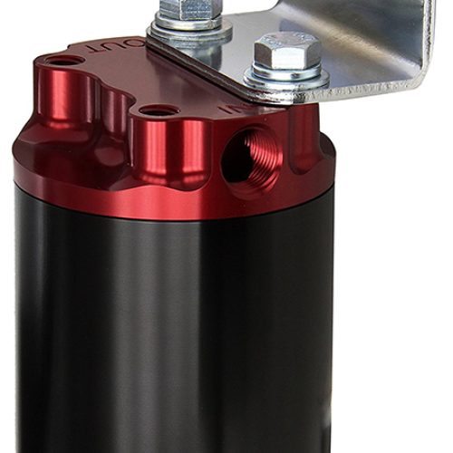 CANISTER F/FILTER 100 MIC S/S ELEMENT. RED TOP / BLK BOTTOM