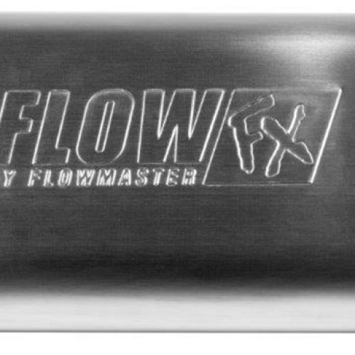 FLOWFX STAINLESS 2.25″ MUFFLEROFFSET IN / CENTER OUT