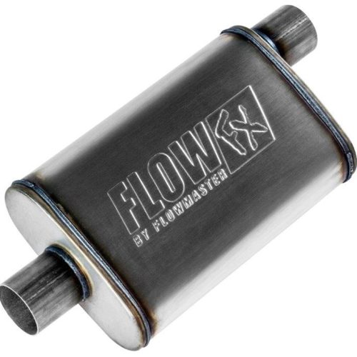 FLOWFX STAINLESS 2.50″ MUFFLEROFFSET IN / CENTER OUT